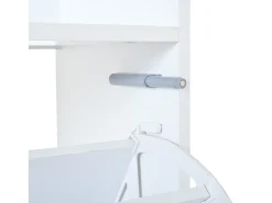 2 Armários de Sapatos Modernos - 2 x 70 x 25 x 120 cm - com 6 compartimentos - para entradas e salas de estar - MDF - branco