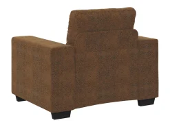 | Cadeira Sofa | com almofada Castanho Couro sintético e Madeira
