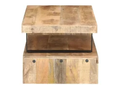 2 pcs conjunto de mesas de centro madeira de mangueira maciça PT967732