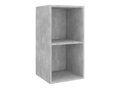 3 pcs conjunto de móveis de TV contraplacado cinzento cimento PT377526