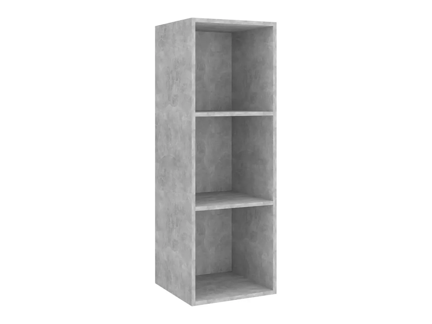 3 pcs conjunto de móveis de TV contraplacado cinzento cimento PT377526
