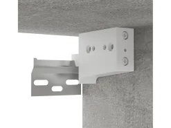 8 pcs conjunto de móveis de TV contraplacado cinzento cimento