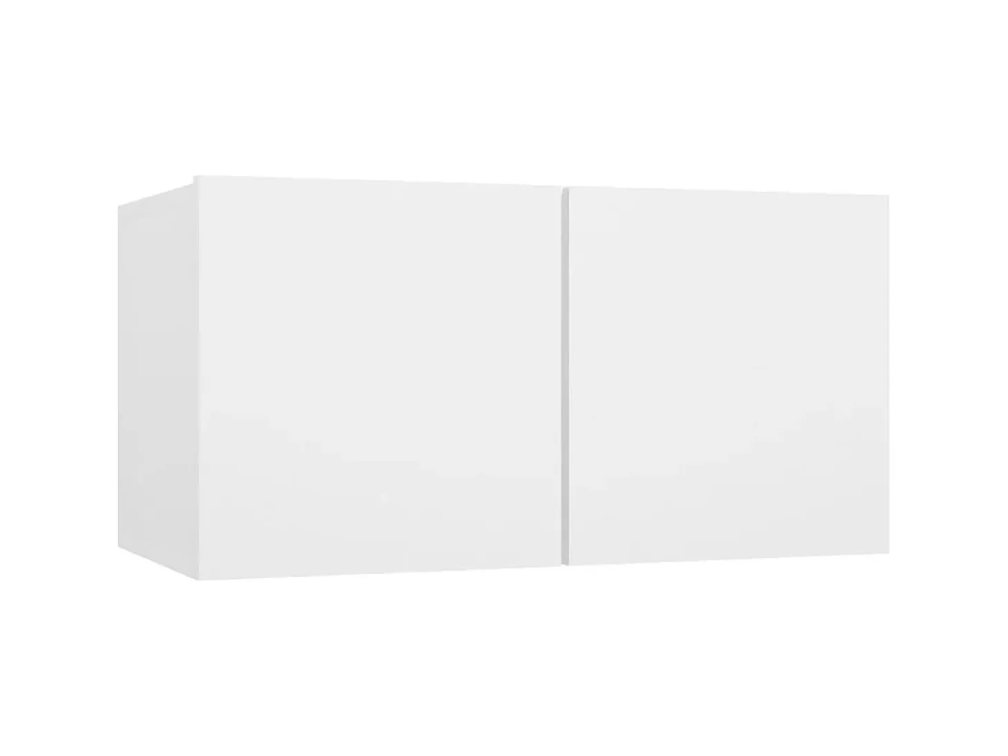 6 pcs conjunto de móveis de TV derivados de madeira branco PT899392
