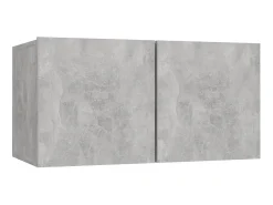 4 pcs conjunto de móveis de TV derivados madeira cinza cimento PT799057