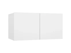 4 pcs conjunto de móveis de TV derivados de madeira branco PT887962