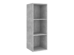 2 pcs conjunto de móveis de TV contraplacado cinzento cimento PT563038