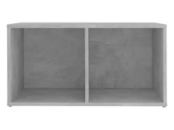 6 pcs conjunto de móveis de TV derivados madeira cinza cimento PT408279