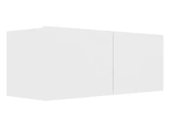 2 pcs conjunto de móveis de TV derivados de madeira branco PT181393