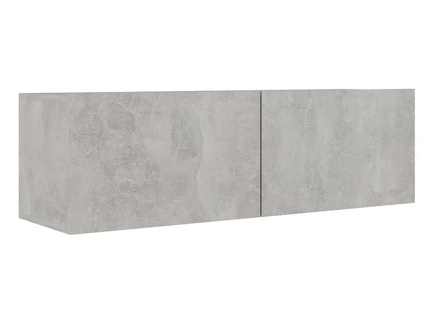 2 pcs conjunto de móveis de TV derivados madeira cinza cimento PT908406