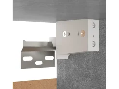 8 pcs conjunto de móveis de TV contraplacado cinzento cimento