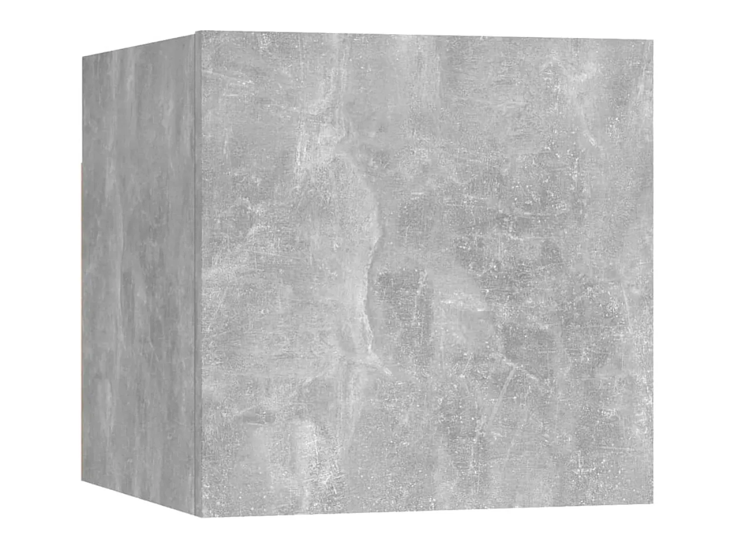 8 pcs conjunto de móveis de TV contraplacado cinzento cimento