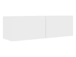 6 pcs conjunto de móveis de TV derivados de madeira branco PT826832
