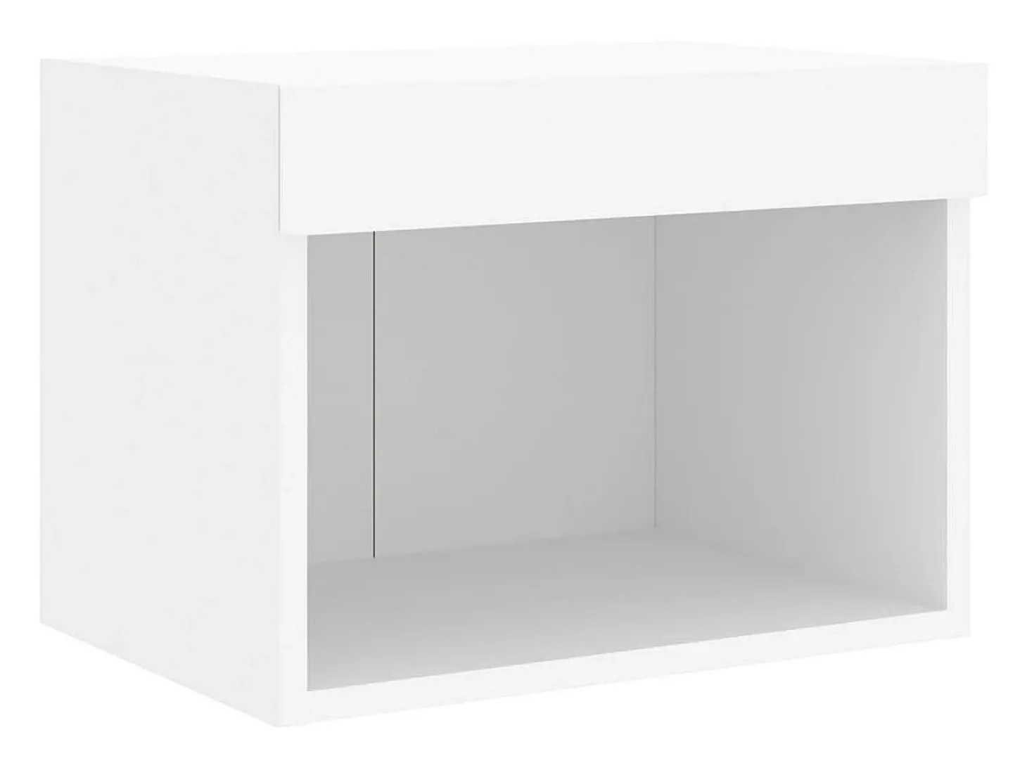 7 pcs conjunto de móveis de parede para TV com luzes LED branco
