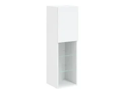 7 pcs conjunto de móveis de parede para TV com luzes LED branco