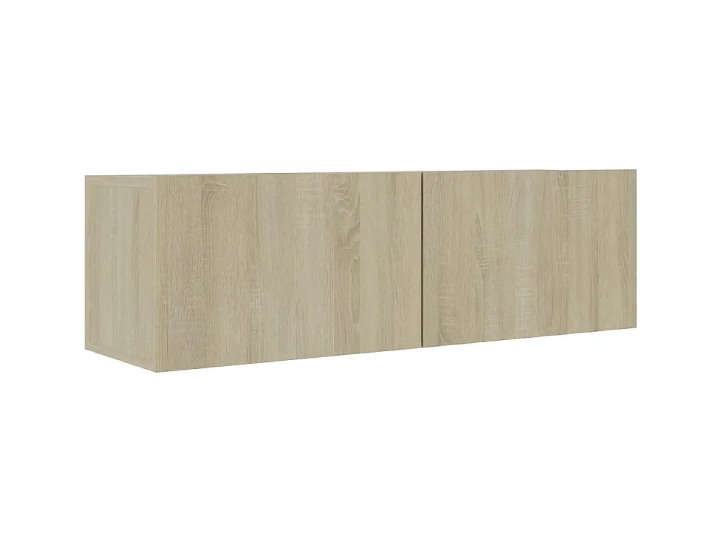 2 pcs conjunto de móveis TV derivados madeira carvalho sonoma PT123659