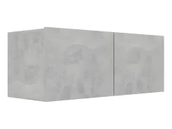 8 pcs conjunto de móveis TV derivados madeira cinzento cimento PT302026