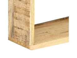 3 pcs conjunto de prateleiras de parede cubos mangueira maciça PT522591