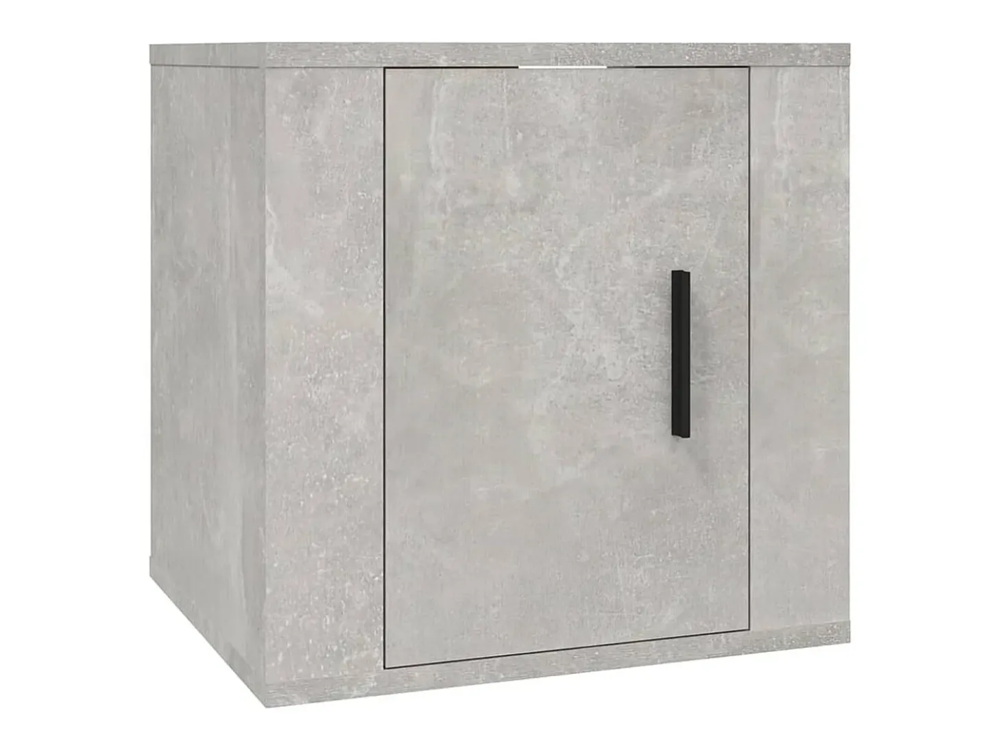2 pcs conjunto móveis de TV derivados de madeira cinza cimento