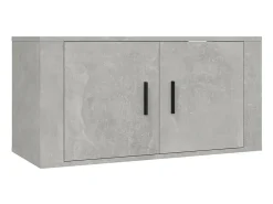 2 pcs conjunto móveis de TV derivados de madeira cinza cimento PT778307