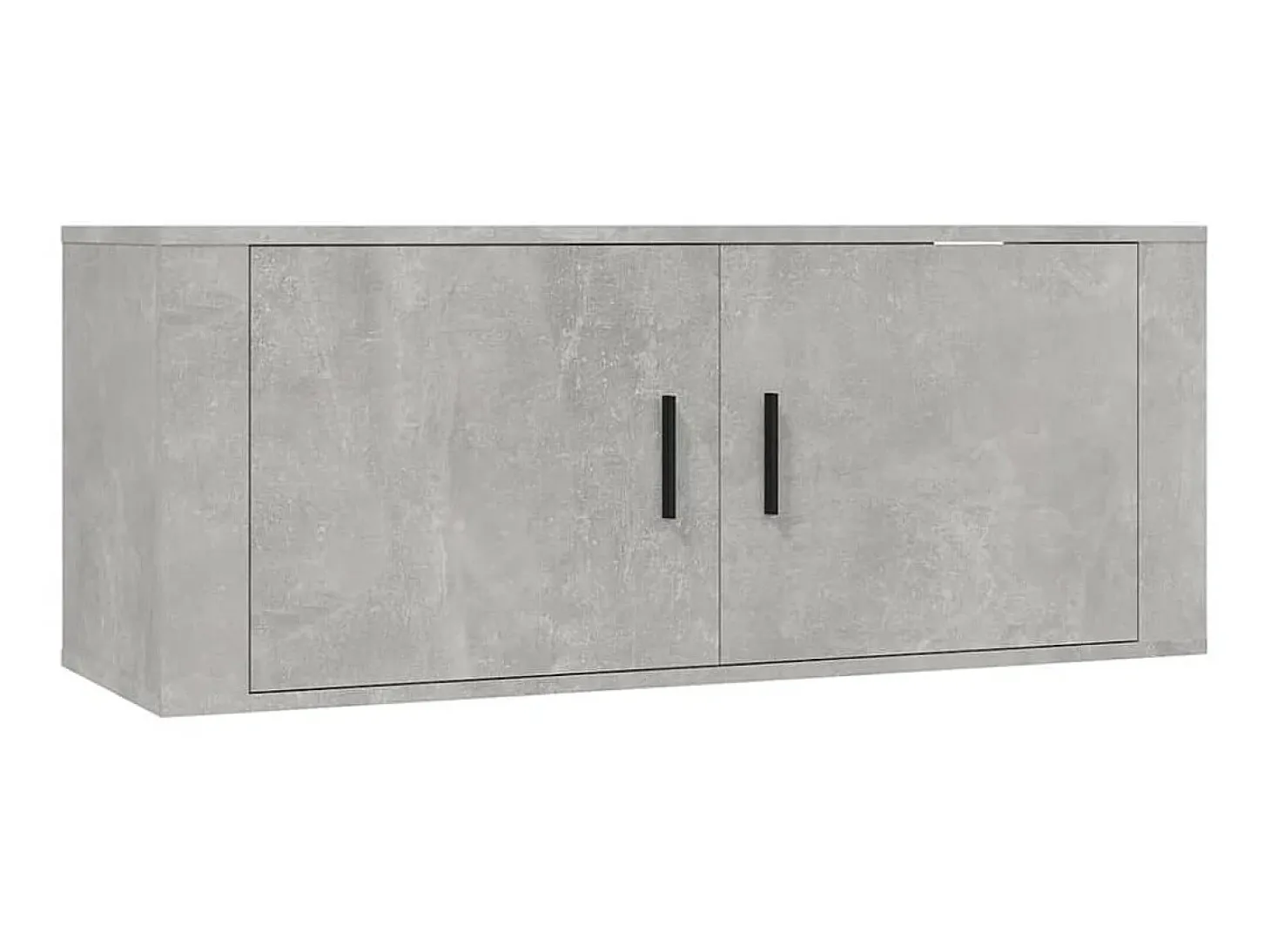 2 pcs Conjunto móveis de TV derivados de madeira cinza cimento PT819855