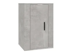 2 pcs conjunto móveis de TV derivados de madeira cinza cimento PT528225