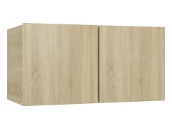 7 pcs conjunto móveis de TV derivados madeira carvalho sonoma PT216107
