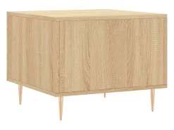 2 pcs Mesas de centro | Mesa de apoio | Mesa de café 50x50x40cm deriv. madeira carvalho sonoma
