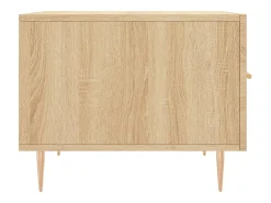 2 pcs Mesas de centro | Mesa de apoio | Mesa de café 50x50x40cm deriv. madeira carvalho sonoma