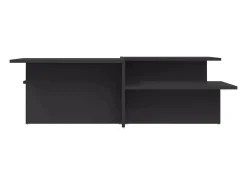 2 pcs Mesas de centro | Mesa de apoio | Mesa de café derivados de madeira cinzento