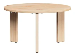 3 pcs Mesas de centro | Mesa de apoio | Mesa de café Natural 47.5x47.5x27 cm