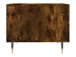 2 pcs Mesas de centro | Mesa de apoio | Mesa de café 50x50x40 cm madeira processada cor fumado