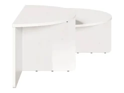 2 pcs Mesas de centro | Mesa de apoio | Mesa de café Branco 79x39.5x40 cm