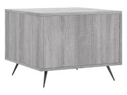 2 pcs Mesas de centro | Mesa de apoio | Mesa de café 50x50x40 cm madeira proc. sonoma cinza