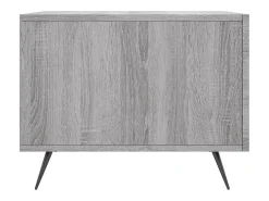 2 pcs Mesas de centro | Mesa de apoio | Mesa de café 50x50x40 cm madeira proc. sonoma cinza