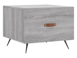 2 pcs Mesas de centro | Mesa de apoio | Mesa de café 50x50x40 cm madeira proc. sonoma cinza