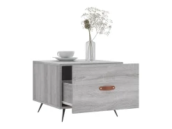 2 pcs Mesas de centro | Mesa de apoio | Mesa de café 50x50x40 cm madeira proc. sonoma cinza