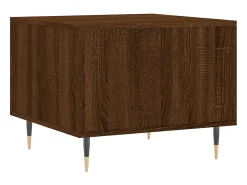 2 pcs Mesas de centro | Mesa de apoio | Mesa de café 50x50x40 cm madeira proc. carvalho castanho