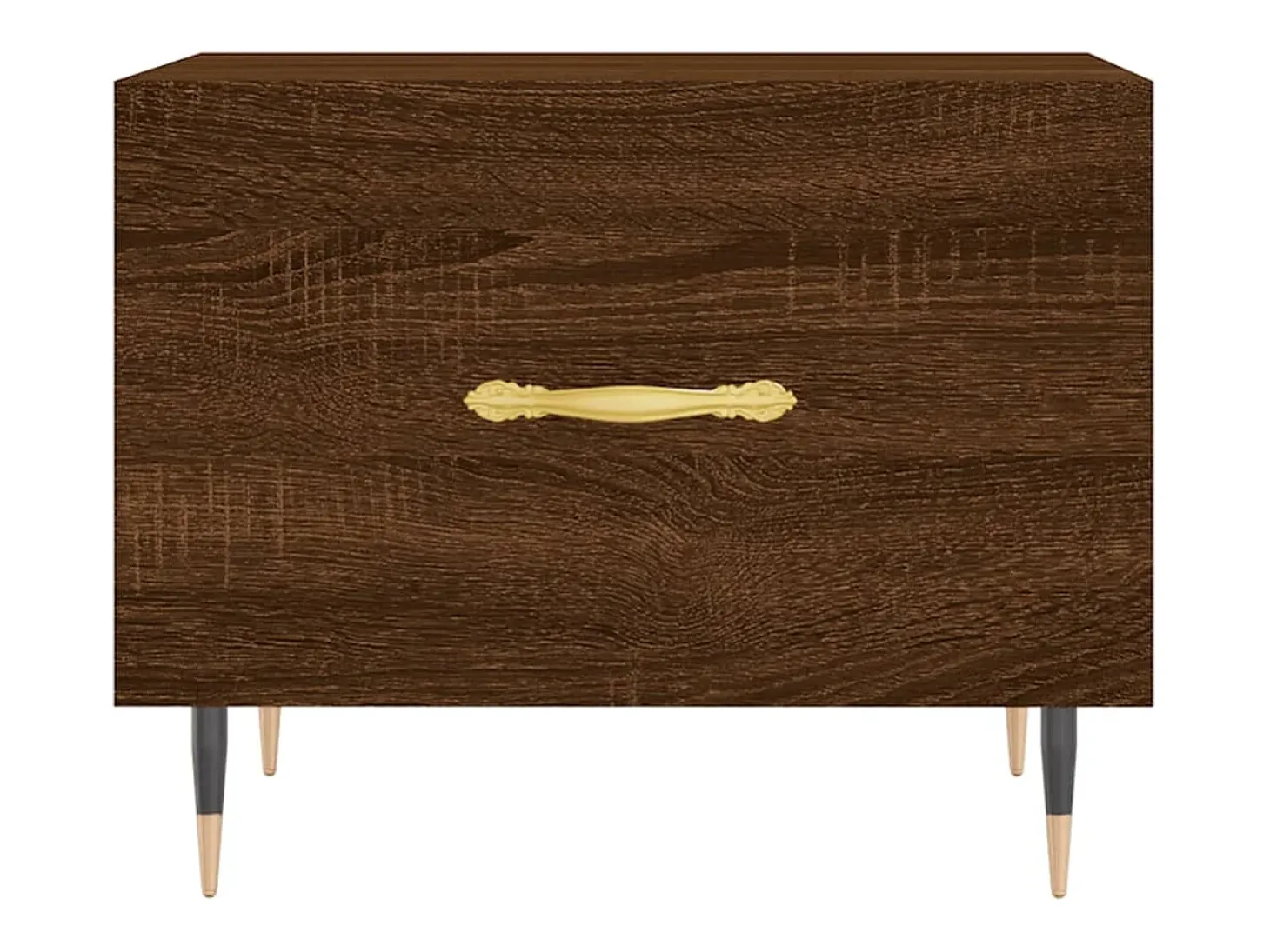 2 pcs Mesas de centro | Mesa de apoio | Mesa de café 50x50x40 cm madeira proc. carvalho castanho