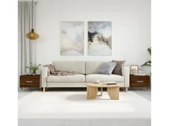 2 pcs Mesas de centro | Mesa de apoio | Mesa de café 50x50x40 cm madeira proc. carvalho castanho