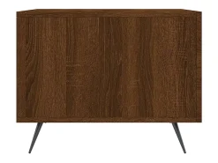 2 pcs Mesas de centro | Mesa de apoio | Mesa de café 50x50x40 cm madeira proc. carvalho castanho