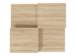 2 pcs Mesas de centro | Mesa de apoio | Mesa de café derivados de madeira carvalho sonoma