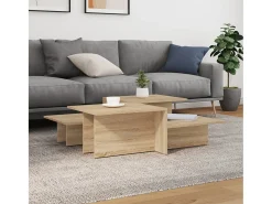 2 pcs Mesas de centro | Mesa de apoio | Mesa de café derivados de madeira carvalho sonoma