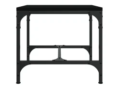 2 pcs Mesas de centro | Mesa de apoio | Mesa de café 40x40x35 cm derivados de madeira preto
