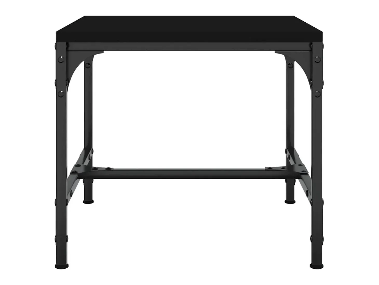 2 pcs Mesas de centro | Mesa de apoio | Mesa de café 40x40x35 cm derivados de madeira preto