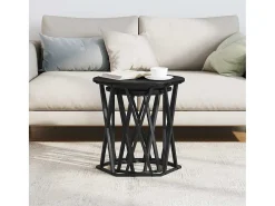 2 pcs Mesas de centro | Mesa de apoio | Mesa de café Carvalho preto 50x50x50 cm