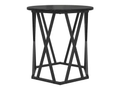 2 pcs Mesas de centro | Mesa de apoio | Mesa de café Carvalho preto 50x50x50 cm