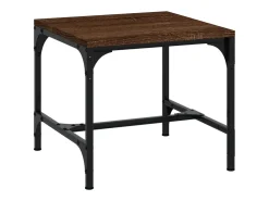 2 pcs Mesas de centro | Mesa de apoio | Mesa de café 40x40x35cm deriv. madeira carvalho castanho