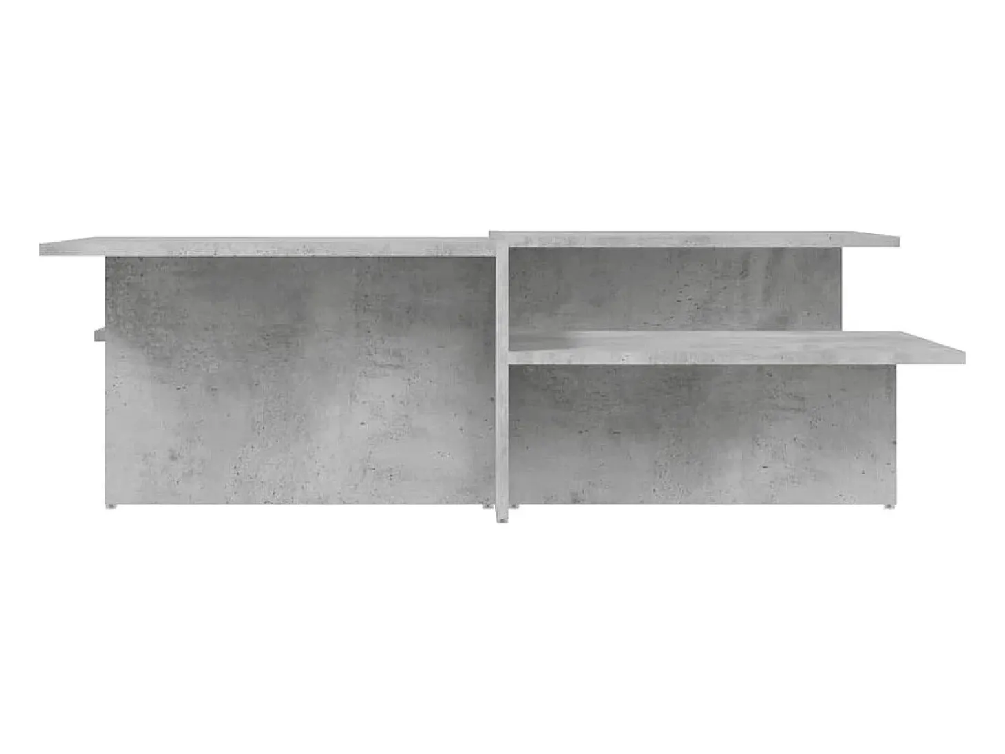 2 pcs Mesas de centro | Mesa de apoio | Mesa de café derivados de madeira cinzento-cimento