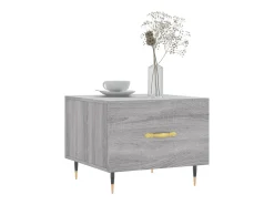 2 pcs Mesas de centro | Mesa de apoio | Mesa de café 50x50x40 cm madeira proc. sonoma cinza