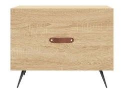 2 pcs Mesas de centro | Mesa de apoio | Mesa de café 50x50x40cm deriv. madeira carvalho sonoma